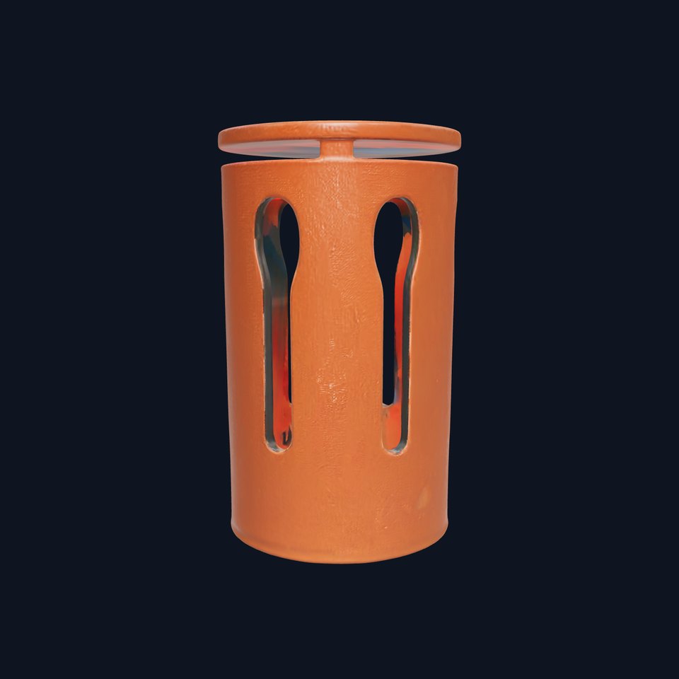 Stylish Cylindrical Lantern Model Pack for Rendering